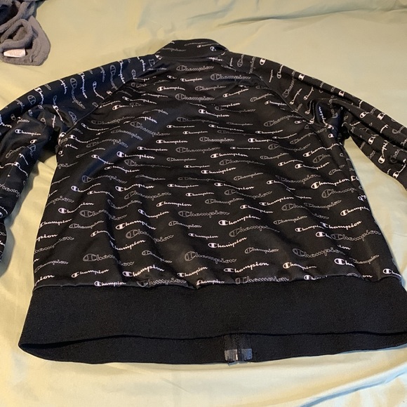 Black Champion Zip Up Jacket - Picture 2 of 3